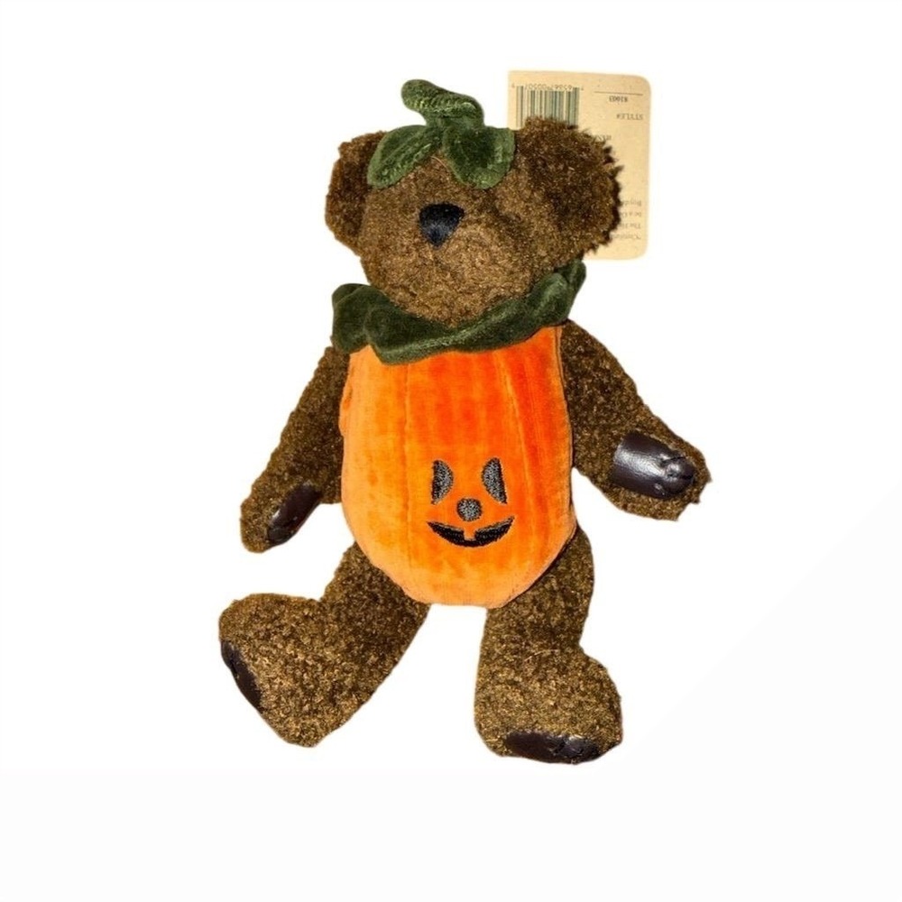 Boyds Bears 12" Spunky Boobear Halloween‎ Plush with Pumpkin Outfit